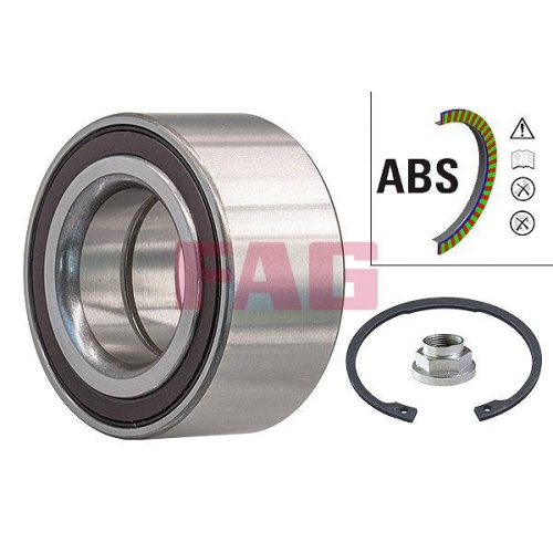 Radlagersatz Schaeffler Fag 713 6174 50 f&uuml;r Honda Hinterachse Vorderachse