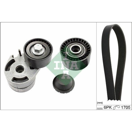 Keilrippenriemensatz Schaeffler Ina 529 0012 10 f&uuml;r Citro&euml;n Ford Mazda Peugeot