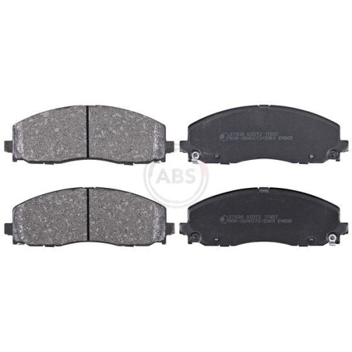 Bremsbelagsatz Scheibenbremse A.b.s. 37936 f&uuml;r Chrysler Dodge Fiat Lancia VW