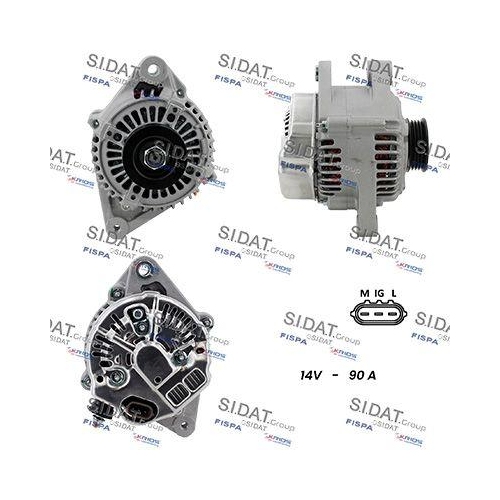 Generator Sidat A12DE0488A2 f&uuml;r Toyota