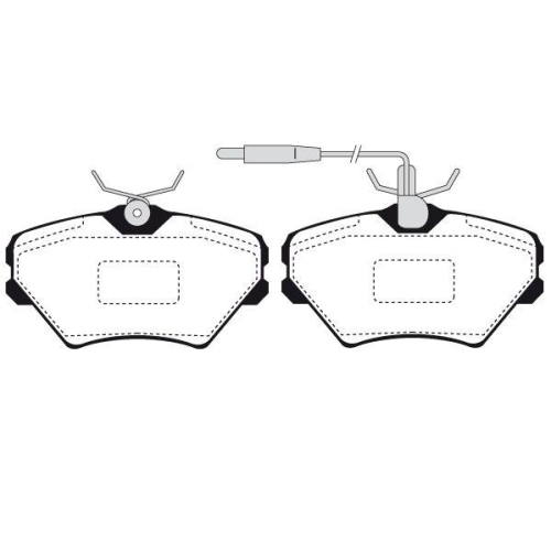 Bremsbelagsatz Scheibenbremse Raicam RA.0599.0 f&uuml;r Renault Vorderachse