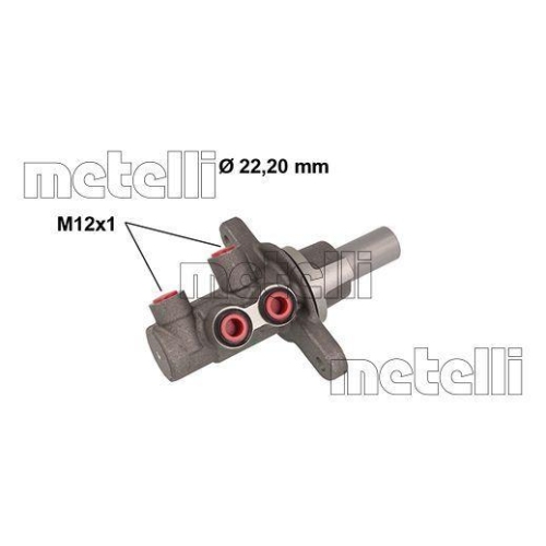 Hauptbremszylinder Metelli 05-0839 f&uuml;r Toyota