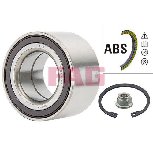 Radlagersatz Schaeffler Fag 713 6162 50 f&uuml;r Daihatsu Vorderachse