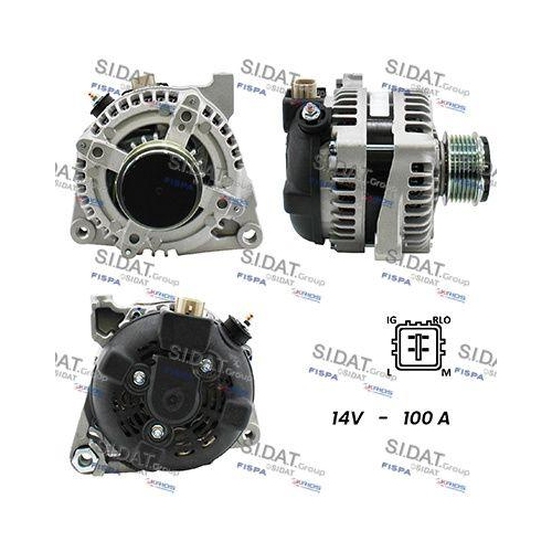 Generator Sidat A12DE0495A2 f&uuml;r Toyota