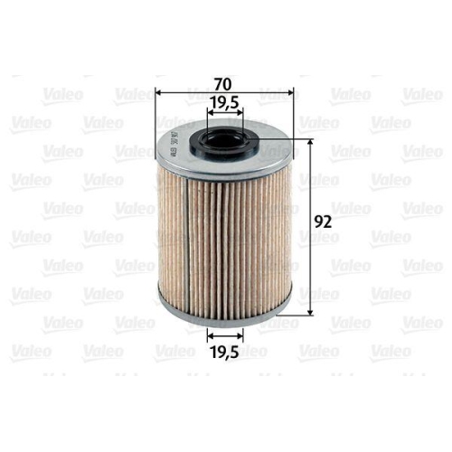 Kraftstofffilter Valeo 587907 für Citroën Mitsubishi Nissan Opel Peugeot Renault