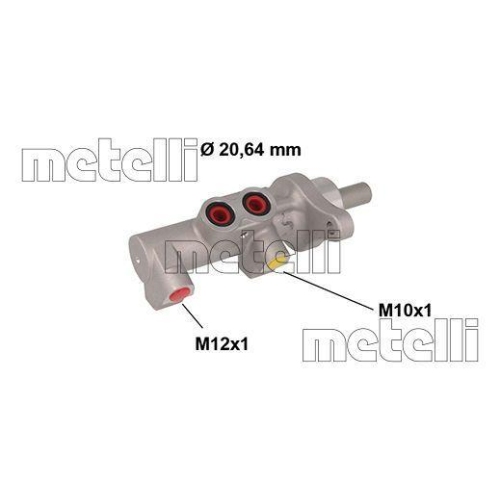 Hauptbremszylinder Metelli 05-0846 f&uuml;r Renault Dacia