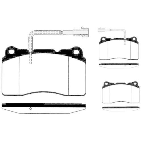 Bremsbelagsatz Scheibenbremse Raicam RA.0604.2 f&uuml;r Alfa Romeo Lancia Renault