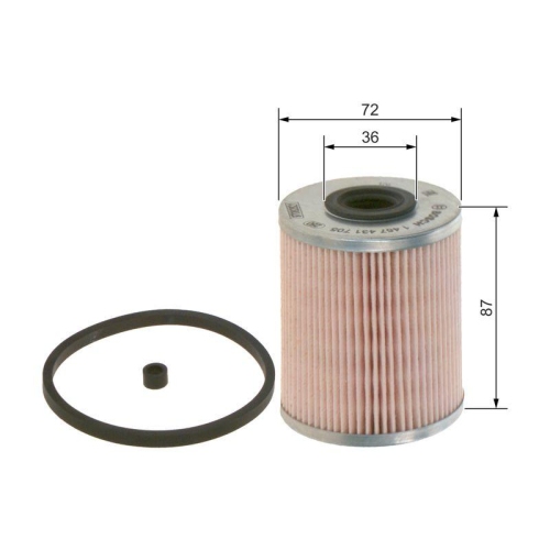 Kraftstofffilter Bosch 1457431705 für Citroën Gmc Mitsubishi Nissan Opel Peugeot