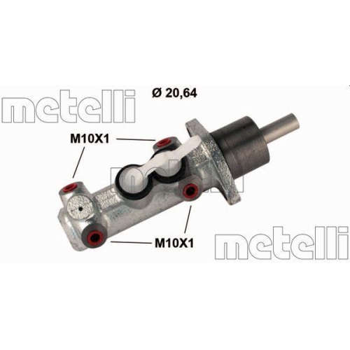 Hauptbremszylinder Metelli 05-0853 f&uuml;r Fiat