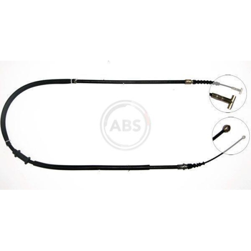 Seilzug Feststellbremse A.b.s. K10057 f&uuml;r Alfa Romeo Fiat Lancia Hinten Links
