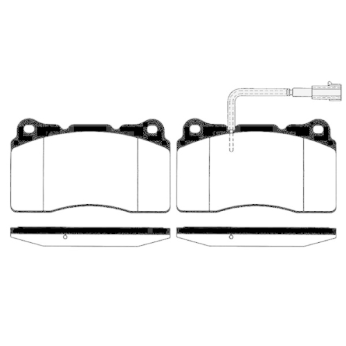 Bremsbelagsatz Scheibenbremse Raicam RA.0604.3 f&uuml;r Alfa Romeo Vorderachse