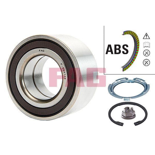 Radlagersatz Schaeffler Fag 713 6309 90 f&uuml;r Renault Dacia Vorderachse