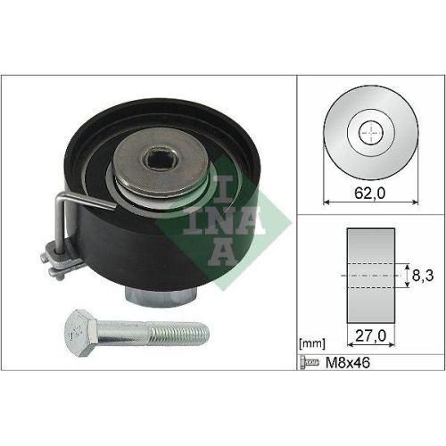 Spannrolle Zahnriemen Schaeffler Ina 531 0813 10 für Ford Mazda Volvo