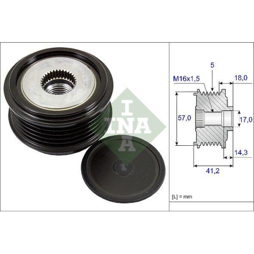 Generatorfreilauf Schaeffler Ina 535 0248 10 f&uuml;r Hyundai Kia