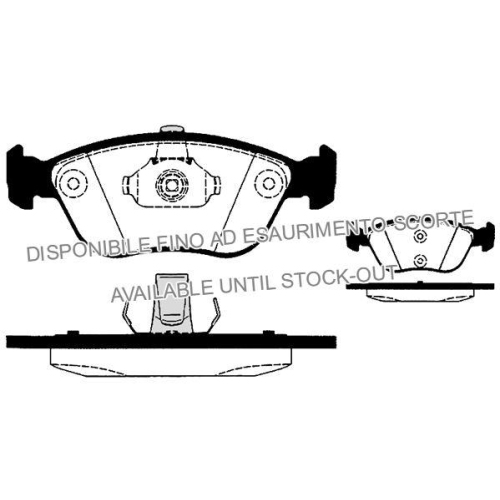 Bremsbelagsatz Scheibenbremse Raicam RA.0588.0 f&uuml;r Vorderachse