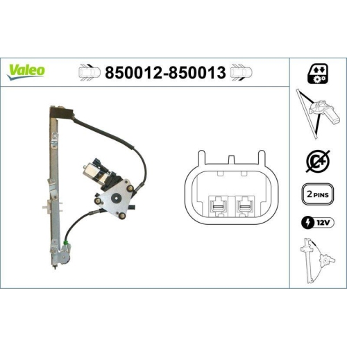 Fensterheber Valeo 850012 f&uuml;r Alfa Romeo Vorne Links