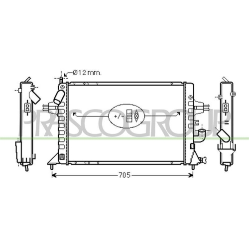 K&uuml;hler Motork&uuml;hlung Prasco OP017R009 Prascoselection f&uuml;r Opel Vauxhall