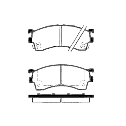 Bremsbelagsatz Scheibenbremse Raicam RA.0589.0 f&uuml;r Mazda Vorderachse
