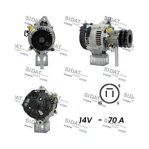 Generator Sidat A12DE0725A2 f&uuml;r Toyota