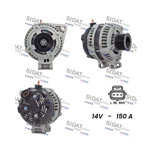 Generator Sidat A12DE0889A2 f&uuml;r Hitachi Land Rover