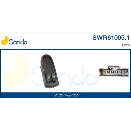 Interruttore Alzacristallo Sando SWR61005.1 per Iveco