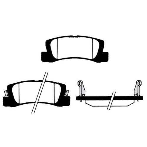 Bremsbelagsatz Scheibenbremse Raicam RA.0570.0 f&uuml;r Toyota Lexus Hinterachse
