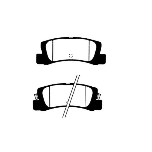 Bremsbelagsatz Scheibenbremse Raicam RA.0570.1 f&uuml;r Toyota Hinterachse