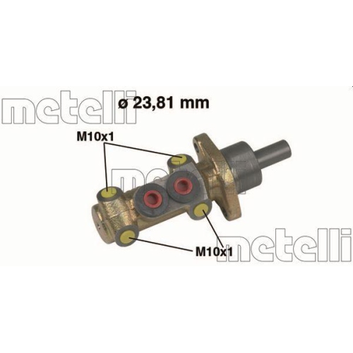 Hauptbremszylinder Metelli 05-0418 f&uuml;r Renault