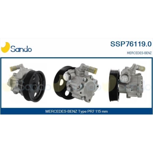 Hydraulikpumpe Lenkung Sando SSP76119.0 f&uuml;r Mercedes Benz Mercedes Benz