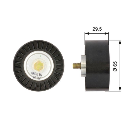 Umlenk /f&uuml;hrungsrolle Keilrippenriemen Gates T36081 Drivealign&trade; f&uuml;r Alfa Romeo