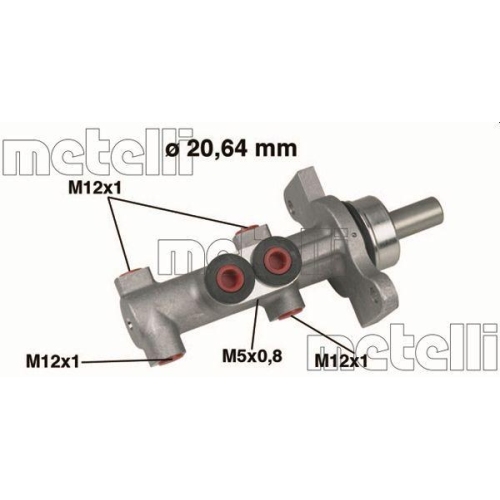 Hauptbremszylinder Metelli 05-0422 f&uuml;r Citro&euml;n Peugeot