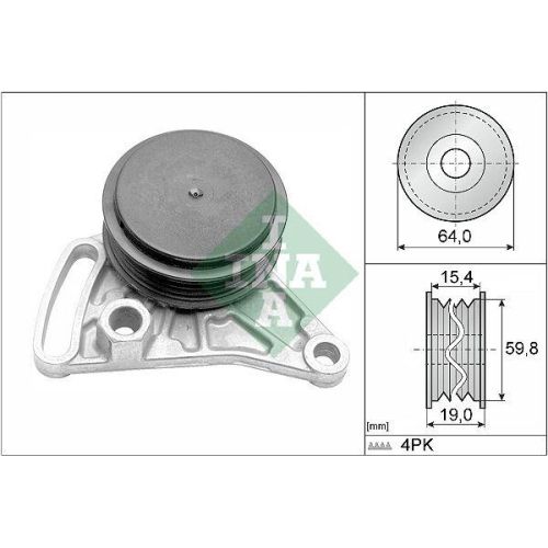 Spannrolle Keilrippenriemen Schaeffler Ina 531 0309 10 für Audi Seat Skoda VW