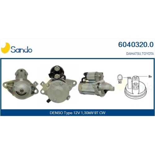 Starter Sando 6040320.0 für Toyota