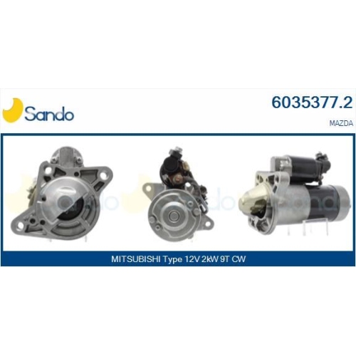 Starter Sando 6035377.2 für Mazda Mitsubishi