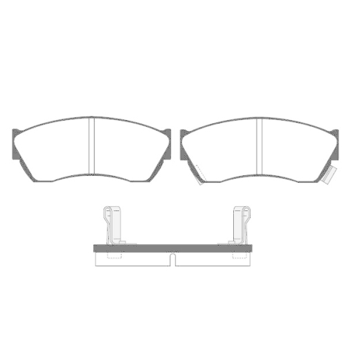Bremsbelagsatz Scheibenbremse Raicam RA.0563.0 f&uuml;r Subaru Chevrolet Vorderachse