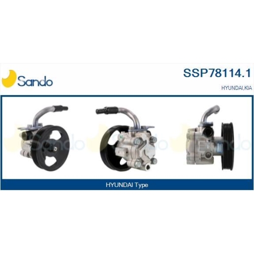 Hydraulikpumpe Lenkung Sando SSP78114.1 f&uuml;r Hyundai Kia