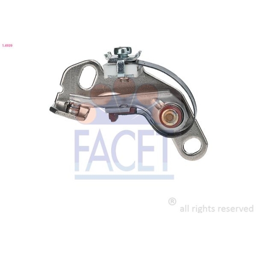 Contact Breaker Distributor Facet 1.4939 Made In Italy - Oe Equivalent for Fiat