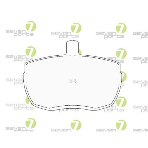 Bremsbelagsatz Scheibenbremse 7 Seven Parts SVP11100 f&uuml;r Fiat Ford Land Rover