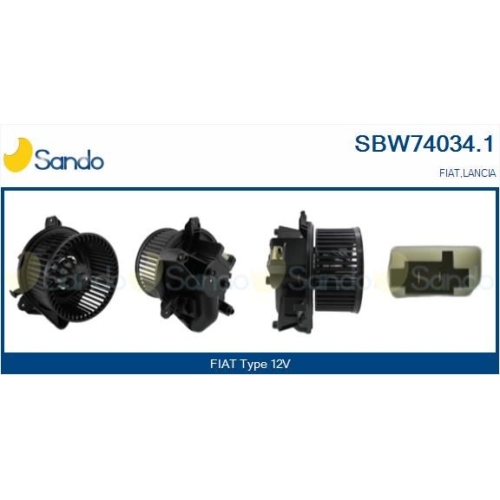 Innenraumgebläse Sando SBW74034.1 für Fiat Für Fahrzeuge Ohne Klimaautomatik