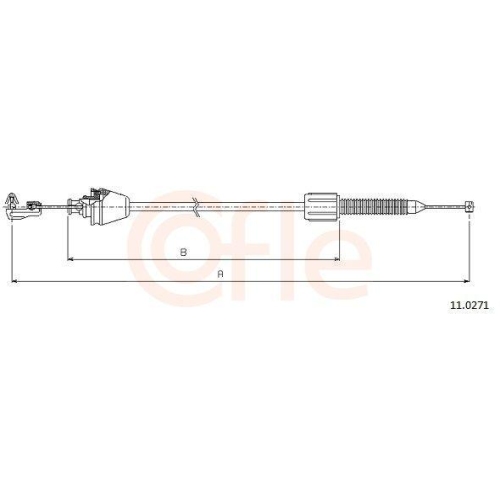 Gaszug Cofle 11.0271 für Renault