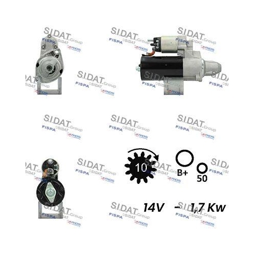 Starter Sidat S12BH0470 f&uuml;r Mercedes Benz Mercedes Benz Mercedes Benz