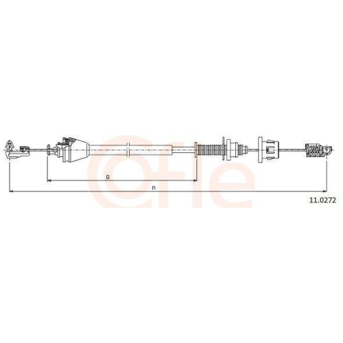 Gaszug Cofle 11.0272 für Renault