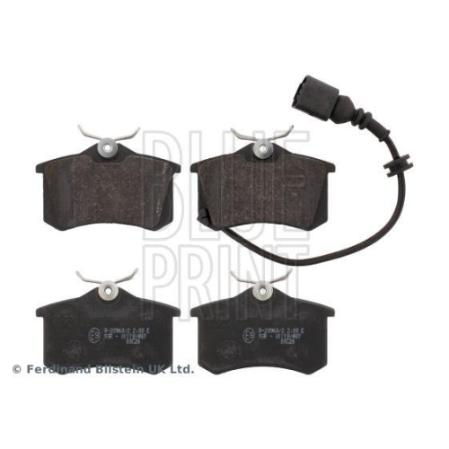 Bremsbelagsatz Scheibenbremse Blue Print ADV184234 f&uuml;r Seat VW Hinterachse