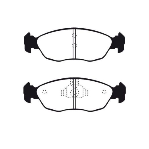 Bremsbelagsatz Scheibenbremse Raicam RA.0537.1 f&uuml;r Citro&euml;n Peugeot Vorderachse