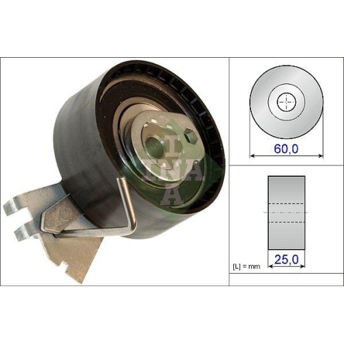 Spannrolle Zahnriemen Schaeffler Ina 531 0572 10 f&uuml;r Citro&euml;n Fiat Peugeot