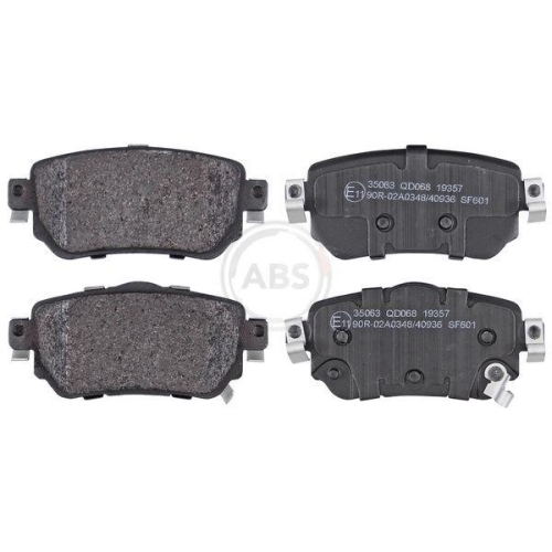 Bremsbelagsatz Scheibenbremse A.b.s. 35063 f&uuml;r Nissan Renault Hinterachse