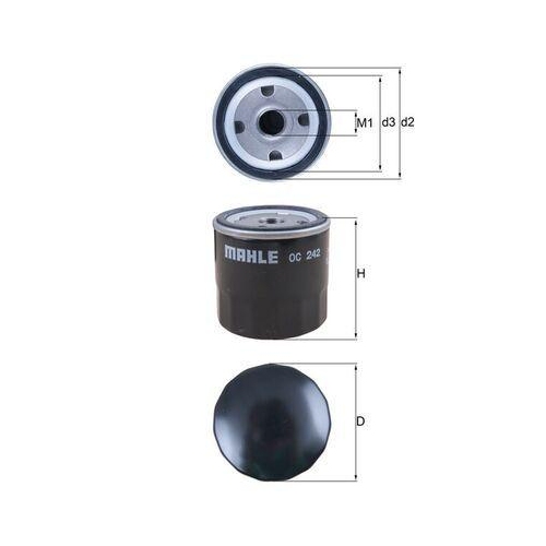 Ölfilter Mahle OC 242 für Gmc Opel Vauxhall General Motors
