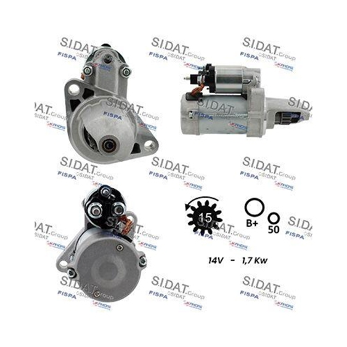 Starter Sidat S12DE0359A2 for Mercedes Benz Mercedes Benz Mercedes Benz