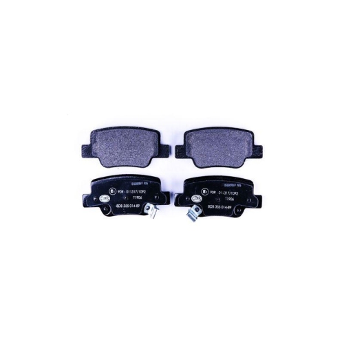Bremsbelagsatz Scheibenbremse Hella 8DB 355 014-891 f&uuml;r Toyota Hinterachse