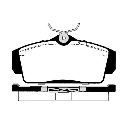 Bremsbelagsatz Scheibenbremse Raicam RA.0523.0 f&uuml;r Nissan Vorderachse